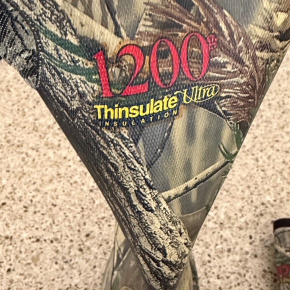 Cabelas 1200 Thinsulate Ultra Rubber Boots Camo main image 4